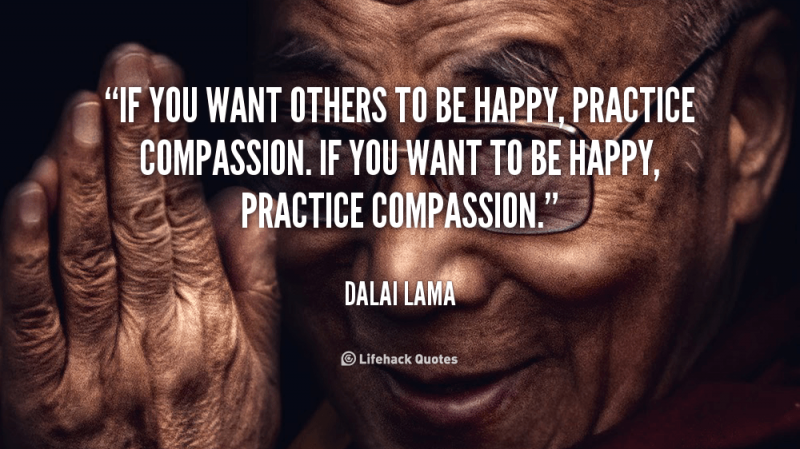 Als je wilt dat anderen gelukkig zijn, oefen dan mededogen