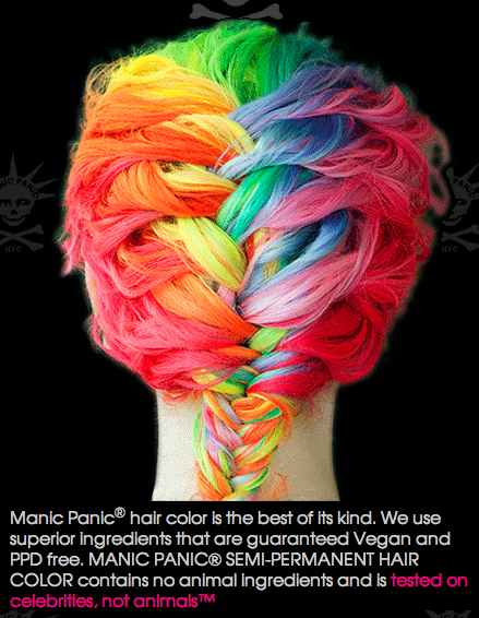 manické panické farbenie vlasov