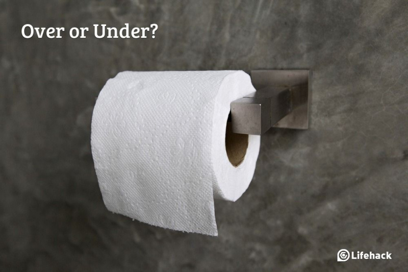 Marea dezbatere despre hârtia igienică: peste sau sub?
