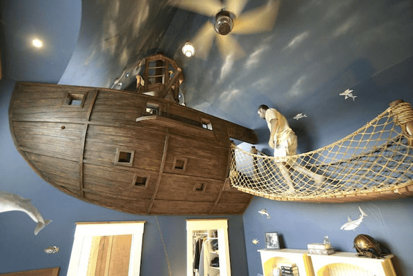 Piratų laivo miegamasis
