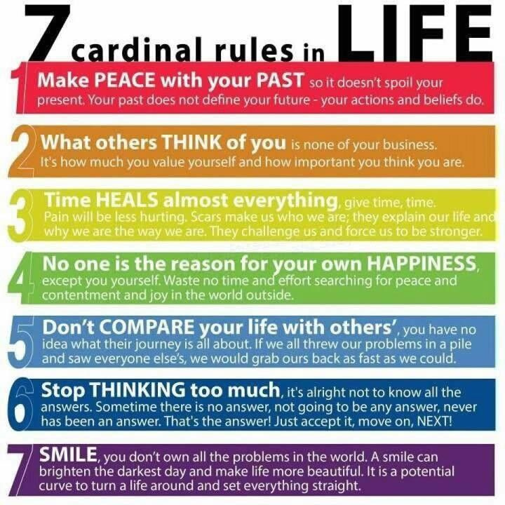 7 kardinális szabály az életben, amelyről mindenkinek tudnia kell