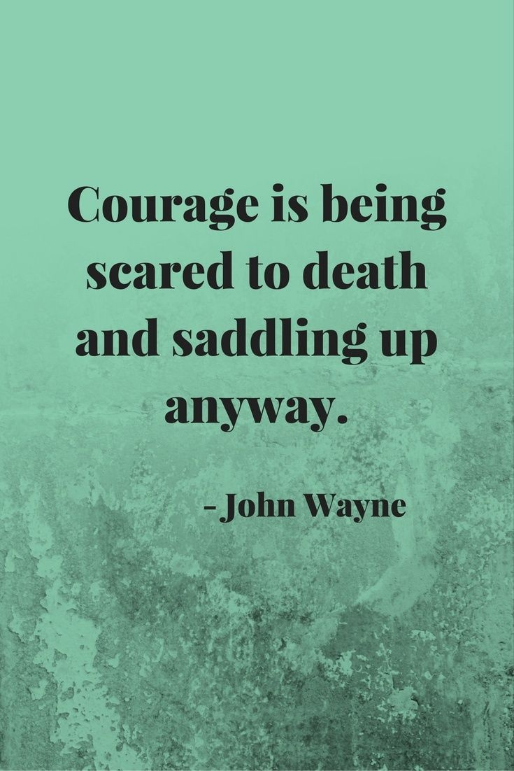 A bátorságot úgyis halálra rémítik és felnyergelik.